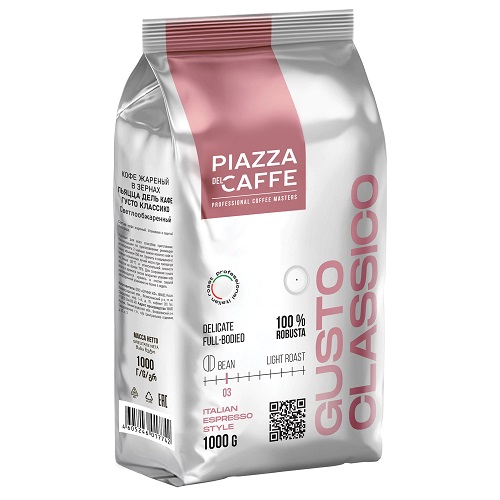 Piazza del Caffe Gusto Classico, зерно, 1000 гр